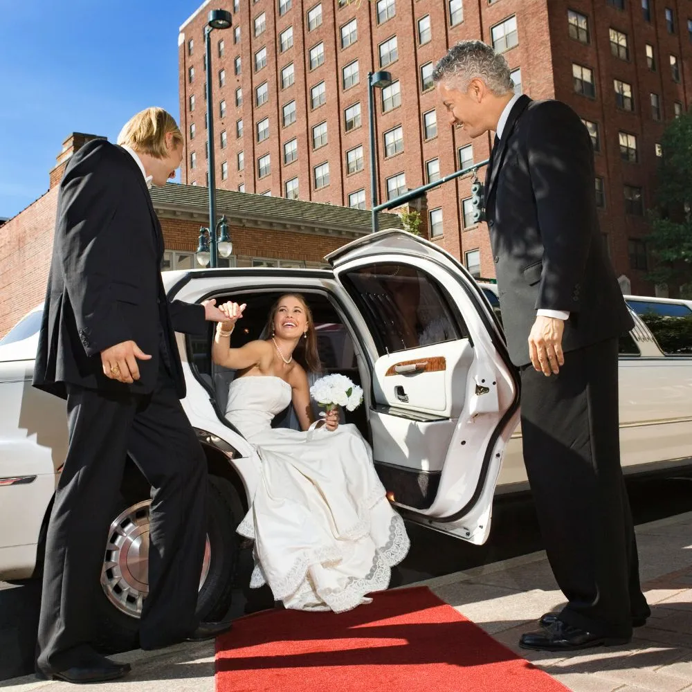 Tuxedo wedding Limousine